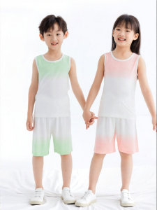batubatu | Breathable and Sweat-wicking Childrens Sleeveless Vest Shorts Sleepwear Set