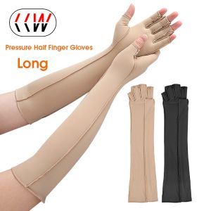 CCW ข้อต่อข้ออักเสบ1คู่ Relief ถุงมือเปิดนิ้วท่อทองแดงไอออนไฟเบอร์ถุงมือกันลื่นการดูแลฟื้นฟูสมรรถภาพการฝึกอบรม1คู่