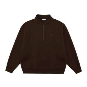 FPA | Insulated Leather Structure Half-Zip Turtleneck Sweater