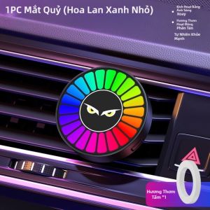 Seemetal USB có thể sạc được Máy khuếch tán tinh dầu với RGB mắt quỷ ánh sáng âm thanh kích hoạt bầu không khí đèn cho xe nhà máy tính để bàn