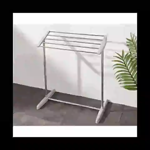 ราวตากผ้า ราวตากผ้าสแตนเลส ราวตากผ้าท่อเหล็ก ราวแขวนผ้าเหล็ก ประกอบง่าย กันน้ำ ราวตากผ้า DRYING RACK.