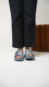 LARRIE Kasut Perempuan Grace 2-Inch Dual Strap Sandals - L82504-RI01SV