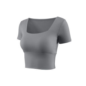YUANQINVHAI | Padded Quick-Dry Fitness Top