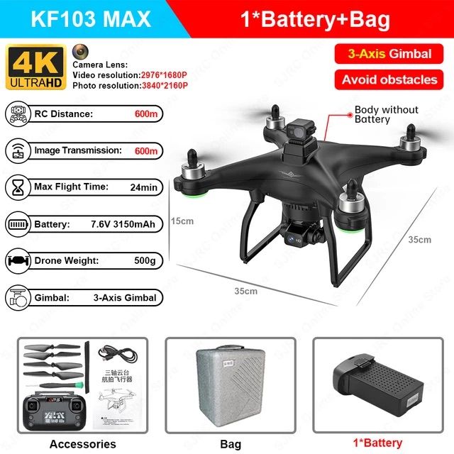 Trả góp 0%]Flycam KF103 Max L5 mã nâng cấp L5 Pro Gimbal