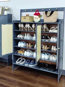 Home Use Easy-to-Assemble Dustproof Entryway Storage Shoe Rack Space-Saving