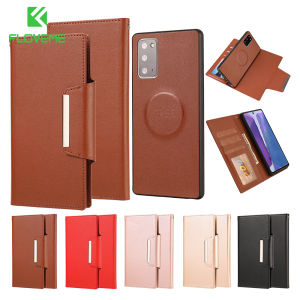 FLOVEME Luxury Leather Flip Phone Case For Samsung Galaxy S23 S22 S21 Ultra Plus 2 In1 Detachable Wallet Card Slot Magnetic Shockproof Back Cover For Samsung S23 S22 S21