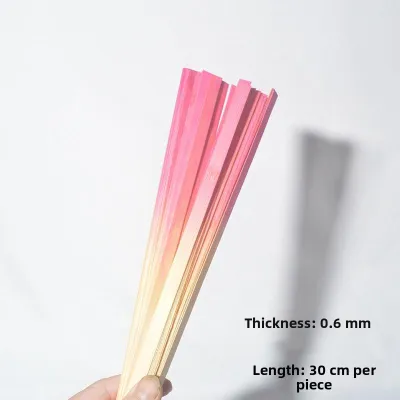 Weaving Gradient Color Bamboo Strips Materials Kit