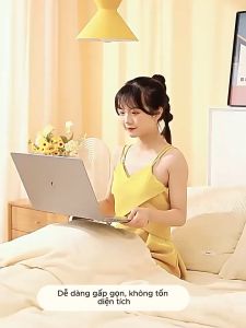 Bàn Học Gấp Gọn Bàn Học Gập Bàn Làm Việc Thông Minh Có Thể Chỉnh Cao Thấp Mặt Nghiêng Có Ổ USB Đèn Quạt Tiện Lợi