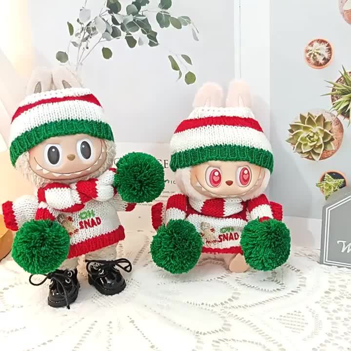 POPMART für Labubu Kleidung 17cm Labubu Ohne Puppe Plüschtier-Kleidung Anime Süß