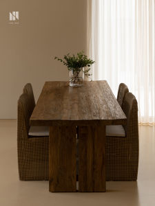 NONG HOME | Vintage Aesthetic Weathered Solid Wood Table