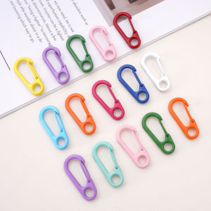 2-10 Pcs Colorful Alloy Keychain Spring Clasps Carabiners & Hooks - Backpack Connecting Clasps for DIY Charms Accessories