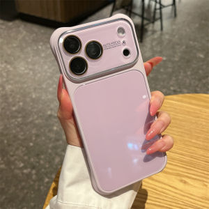 Advanced Silicone Glass Camera Lens Protection Hard Back Panel Case For iPhone 17 Pro Max 16 Pro Shockproof Luxury Phone Cover