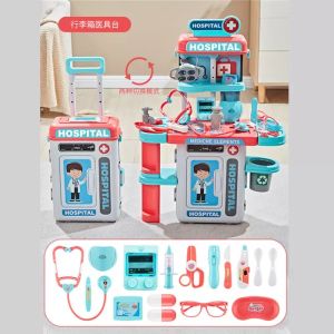 Kids Artificial Doctor Toy Suit Girl Puzzle Play House Nurse Stethoscope Injection Role Play 3 Years Old 6