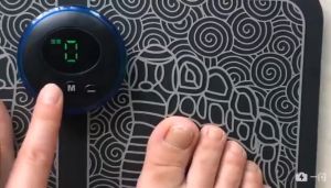 Electric Foot Massager EMS Foot Massager Pad Feet Acupuncture Stimulator Massager Portable Pad