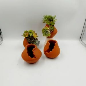 Chậu đất nung chậu sen đá - Bình vôi dễ thương 48 miệng chậu 4cm chiều cao 8cm