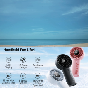ประกันศูนย์ไทย JisuLife Life4 พัดลมเด็ก พัดลมราคาถูก พัดลมมือถือ HandheldFan พัดลมพกพา พัดลมแบตอึด พัดลมไม่มีใบพัด พัดลมjisulife