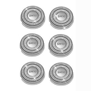 6 Pieces SH90 Shaver Replacement Heads for Philips Norelco Series S9000 RQ12 Shavers Blade Head