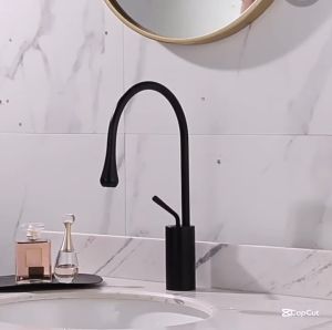 Vòi Lavabo Nóng Lạnh Vòi Chậu Rửa Mặt Thiên Nga Cao 30cm Đồng Thau Cao Cấp LaMi