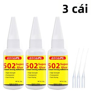 LOOLIFL | Keo Dán Tức Thì Mạnh Mẽ 502 Khô Nhanh Đa Năng Siêu Keo Chất Sửa Chữa Đa Dụng Cho Thủ Công DIY Gia Dụng Công Nghiệp