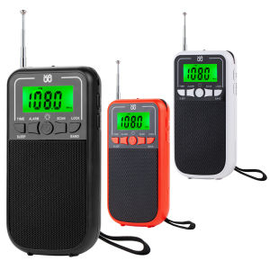 【New Arrival】 Lightweight Portable Radio with Digital Tuner AM FM Radio and Headphone Jack Perfect for Commuting and Outdoors