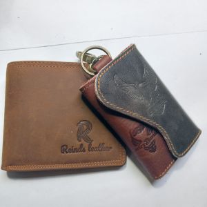 PROMO HARI INI dompet pria creasy horse GRATIS gantungan kunci kulit sapi