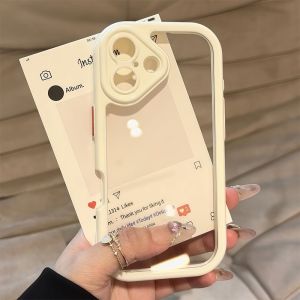 Fashionable Silicone Phone Case for Apple 16e 7 15 15s pro Max Womens Full Cover Cream Color Protection against Drops And Scratches