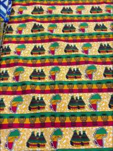 African New Wax Fabric Nigeria Ankara Wax Fabrics Prints Tissu Handicraft Block Batik Dutch For Dresses Cloth Sewing Materials