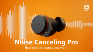 Philips True Wireless Earphone Active Noise Cancellation ANC Wireless Charge Premium Sound Strong Bass (TAA7507BK)