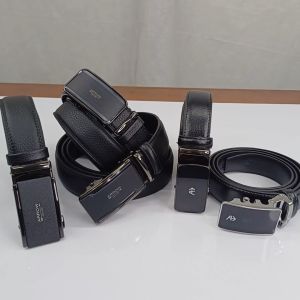 Mauro Men Cow Hide Genuine Leather Adjustable Auto Buckle Long Belt for Plus Size