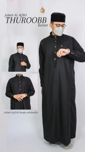 jubah al aqso katun premium lengan mandset / gamis pria katun/ gamis katun/ jubah katun / gamis viral