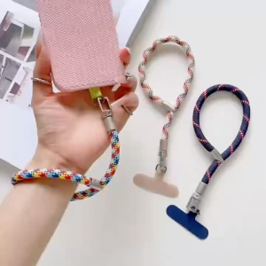 สายรัดข้อมือโทรศัพท์โดปามีนเชือกเล็กสั้น หลากสีแฟชั่น พวงกุญแจกันหาย ราคาถูก