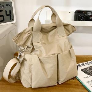 Large Capacity Canvas Backpack Waterproof Travel Leisure Dual Shoulder Multi-Functional Casual Bag for Youth Commuter Style