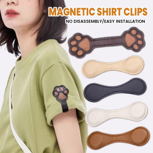 Vacaka Fashion Protable Magnetic Button Shirt Clips Adjustable Trouser Legs Clothes Accessories 1Pc
