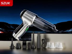 SZUK Mini Car Vacuum Cleaner 15000Pa Powerful Cordless Cleaning Machine Strong Suction Handheld Portable Car Vacuum Cleaner