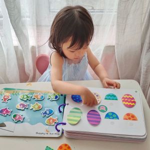 Puzzle Fun Toys Enlightenment Quiet Book Kindergarten Early Education Cognitive Teaching Childrens Attention Paste Book