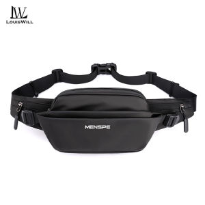 LouisWill Men Chest Bags Waist Pack Cross Body Bags Messenger Bag Waterproof Fashion Bag Large Capacity Sling Bags Simple Casual Sport Street Bag for Student Teenager