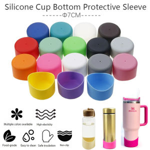1/2/3PCS Diameter 7CM Universal Curved Silicone Cup Bottom Protective Sleeve Anti Scratch Anti Slip And Anti Scald