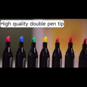 ปากกามาร์คเกอร์ ปากกาเมจิก ปากกาวาดภาพ ชุดระบาย 2 หัว สำหรับวาดภาพ Marker120/80/60/36/48/30/12/24สี