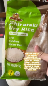 shirataki rice 1kg/3kg low carb shiritake rice shirataki dry rice dried shirataki rice ready to eat