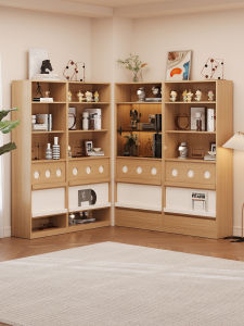 Corner Storage Display Cabinet Modern Minimalist Wall Leaning