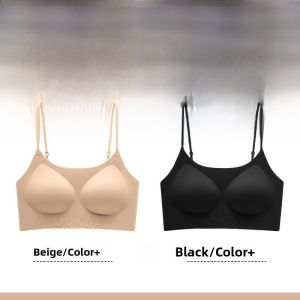miiow | Invisible Sports Bra For Teenage Girls Foundation Liquid Skin Color MiiOW Cat Person Simple Style No Steel Ring Nylon Fabric