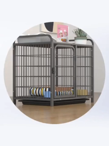 Dog Crate/Pet Cage Spacious Reinforced Indoor Heavy-Duty Metal Dog House Large Dog Shelter With Litter Tray Pet Supplies/狗屋 狗笼