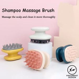 F&D Silicone Head Body Scalp Massage Brush Comb Shampoo Hair Washing Comb Shower Brush