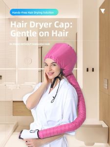 MONLEYTA | Heated Hair Dryer Cap Quick Drying Hair Care Electric Blow dryer Lazy Persons Tool For Shiny Oil Treatment Universal Size
