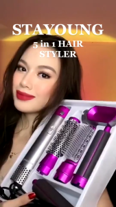 SAMSUNG Hair Blower Dryer 6 IN 1 with Brush Hot and Cold Curling Iron Hair Style Sets High Temperature Straightening
