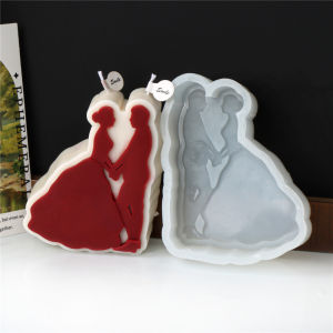 DIY Simple Hug Family Candle Silicone Mold Love Couple Candle Mould Valentine Gift Aromatherapy Candle Resin Plaster Making