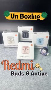 (รับประกันศูนย์ไทย 1 ปี) Redmi Buds 6 Active ไดรเวอร์ไดนามิกใหญ่ 14.2 มม. แบตเตอรี่สูงสุดถึง 30 ชั่วโมง