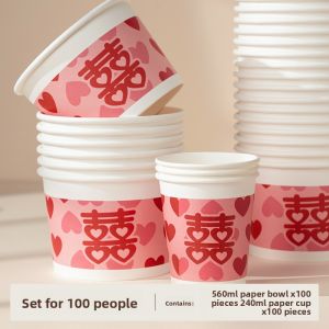 LORiCA | Wedding Round Disposable Thick Paper Bowls