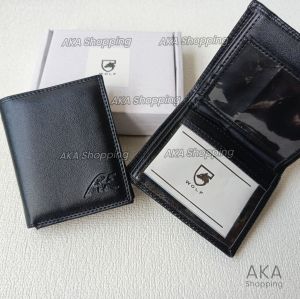 [DPK STV] DOMPET PRIA MURAH BERKUALITAS DOMPET UANG LIPAT MODEL BERDIRI HITAM + KOTAK