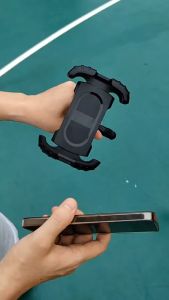 HOTOP Rotatable Motorcycle & Bicycle Cell Phone Holder Compatible with Android iPhone Handlebar / Side Mirror Phone holder